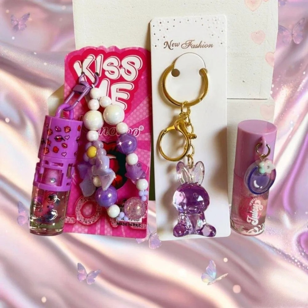 ✨‎ 3 PC KAWAII PURPLE LIP GLOSS BUNDLE #90✨
